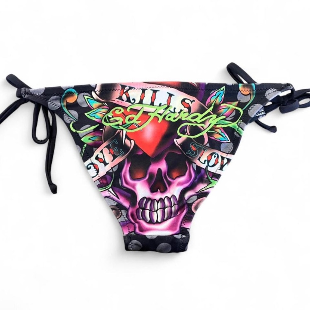 Y2K Ed Hardy by Christian Audiger Bikini Bottoms